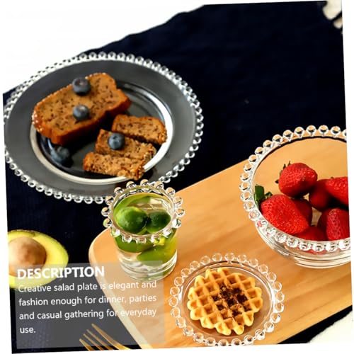 Assiette à salade en verre idéale pour vos repas d'été en terrasse