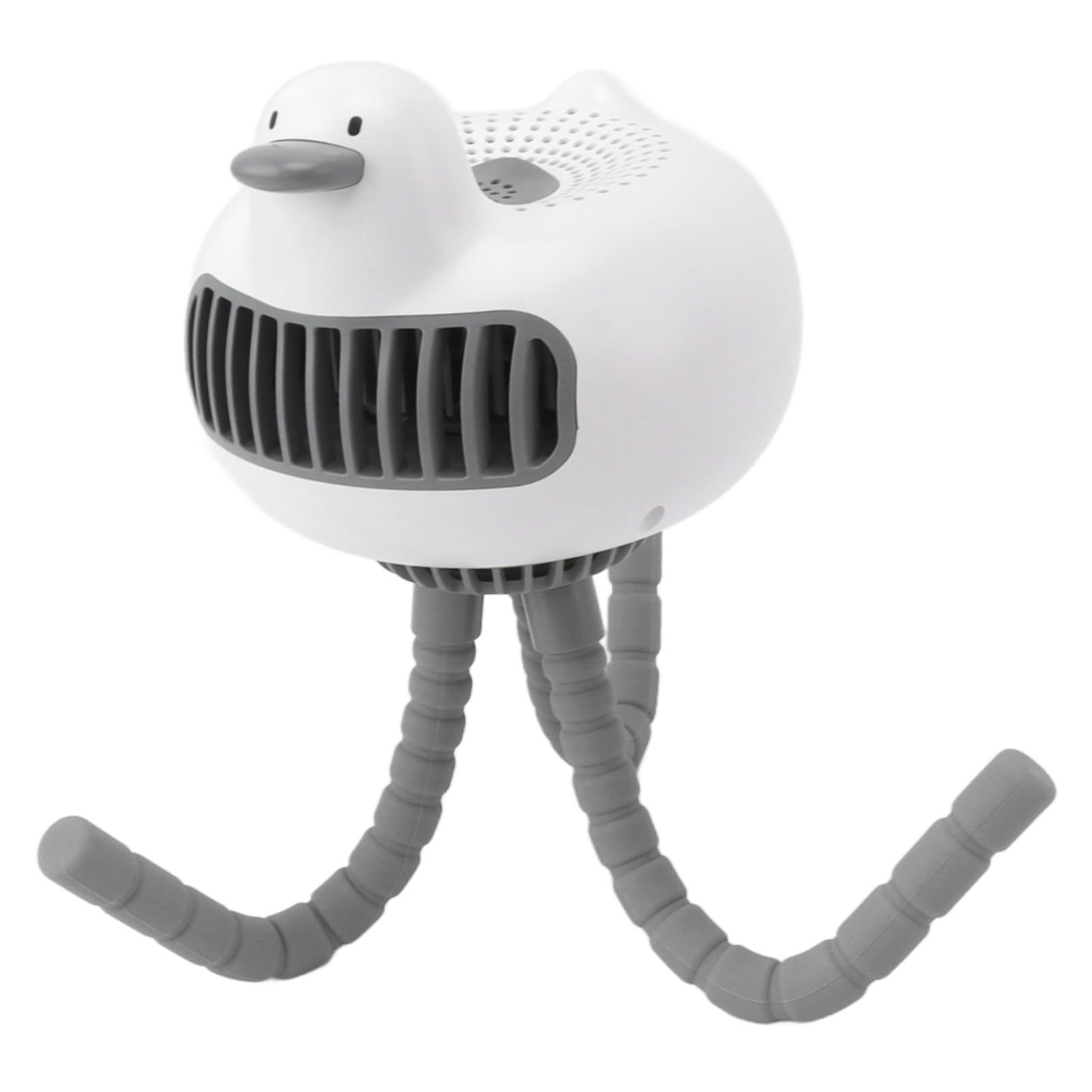 Fafeicy Ventilatore per Passeggino Ricaricabile 3600mAh, Rotazione 130° a Clip, Silenzioso e Carino, con Alimentazione USB per Passeggino, Scrivania, Campeggio, Seggiolino Auto (WHITE)