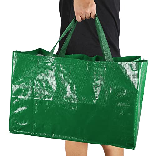 6 Pieces Extra Large Shopping Bags Reusable Grocery Bags Colorful Woven Grocery Totes With Handles Foldable Bags For Groceries Clothes Lightweight #TOP4
