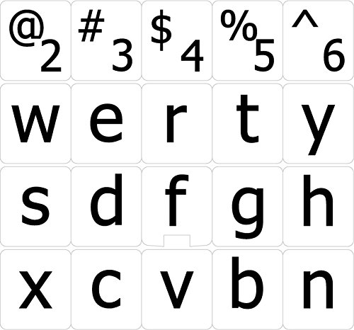 Etiquetas para Teclado Letras Minúsculas Inglés US