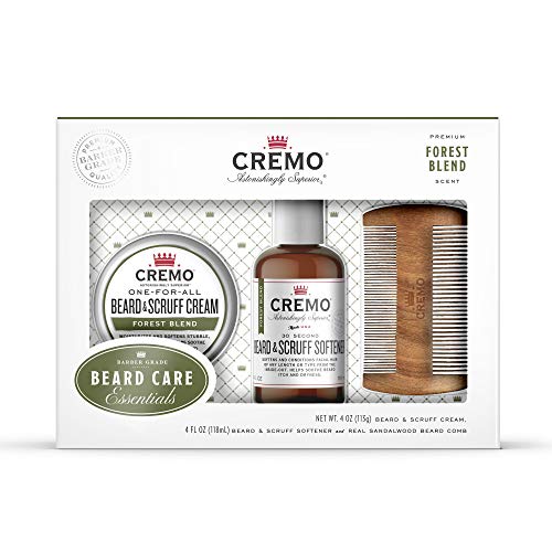 Cremo Beard Grooming Giftset with Comb Forest Blend Scent