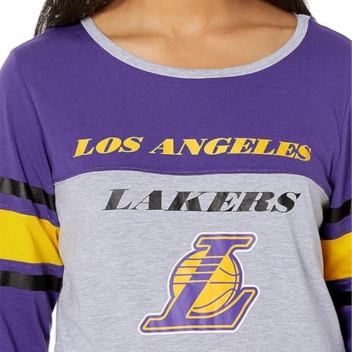Image of Ultra Game Women's NBA Official Standard T Raglan Baseball 3 /4 Long Sleeve Tee Shirt