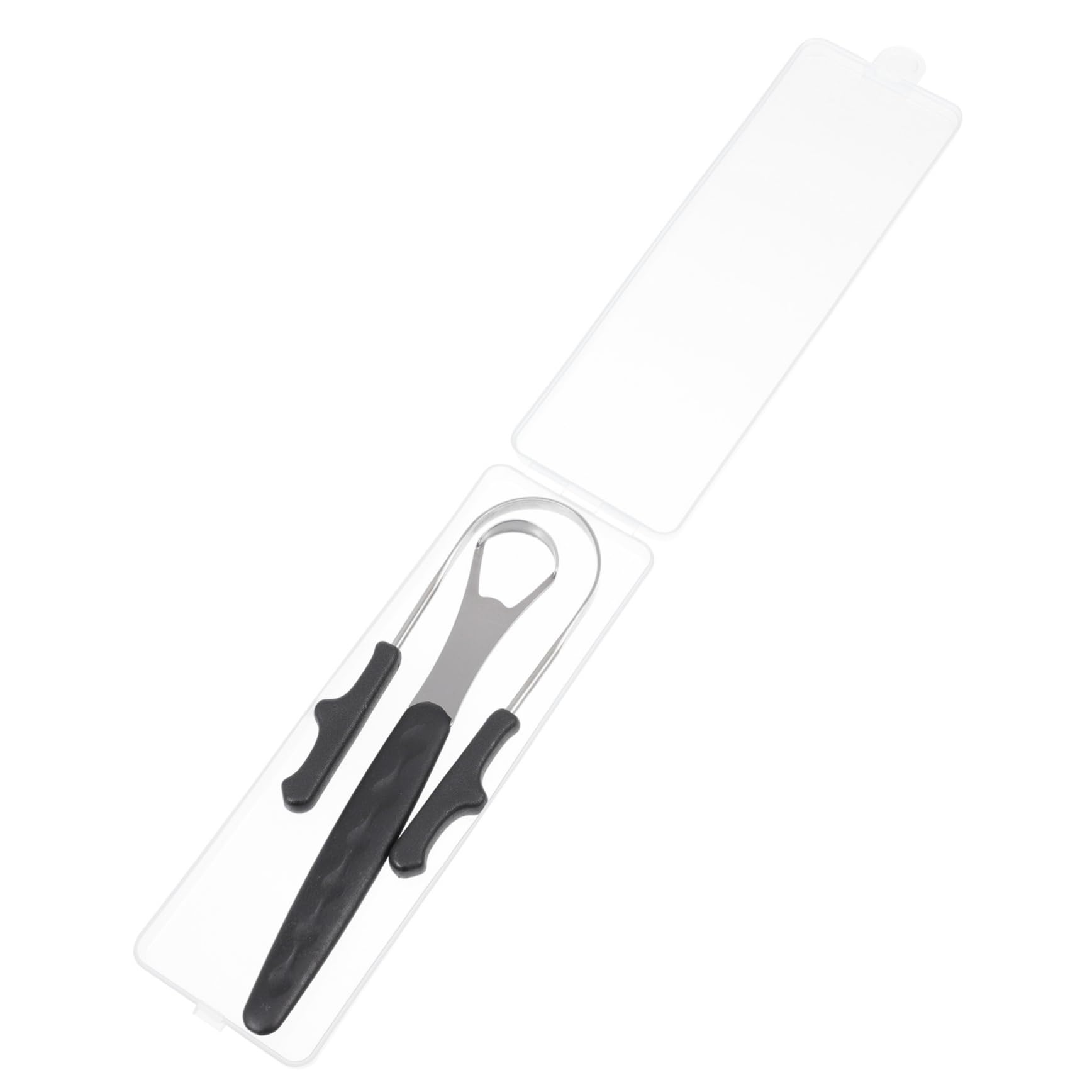 HOLIDYOYO 1 Set Reusable Tongue Scraper Shaped Tongue Coating Tool for Oral Bad Breath Remover for Fresh Breath present for Family and Friends