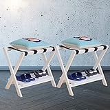 ▶ 【Portaequipajes de hotel profesional】: este soporte para maletas de hotel tiene un estilo versátil y está especialmente diseñado para hoteles, brindando a los huéspedes un lugar conveniente para colocar su equipaje sin tener que colocar sus bolsas de viaje sobre la colcha o el piso.