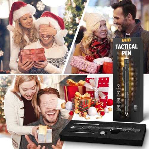 BIIB Geschenke für Männer, Multitool Pen mit LED für Feuerwehr Geschenk – Ansicht 5