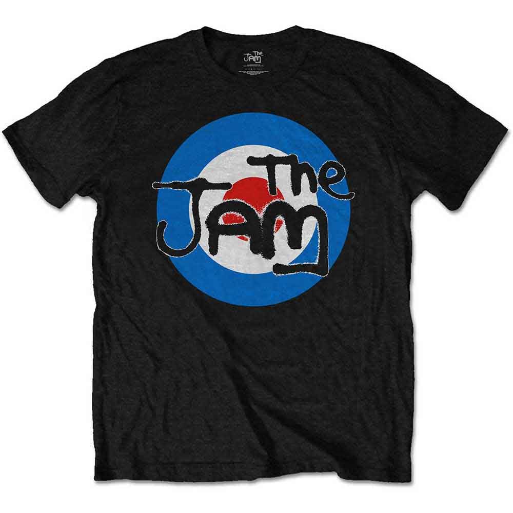 Rockoff Trade Men's the Jam Spray Target Logo T-Shirt, Black (Black Black), Large