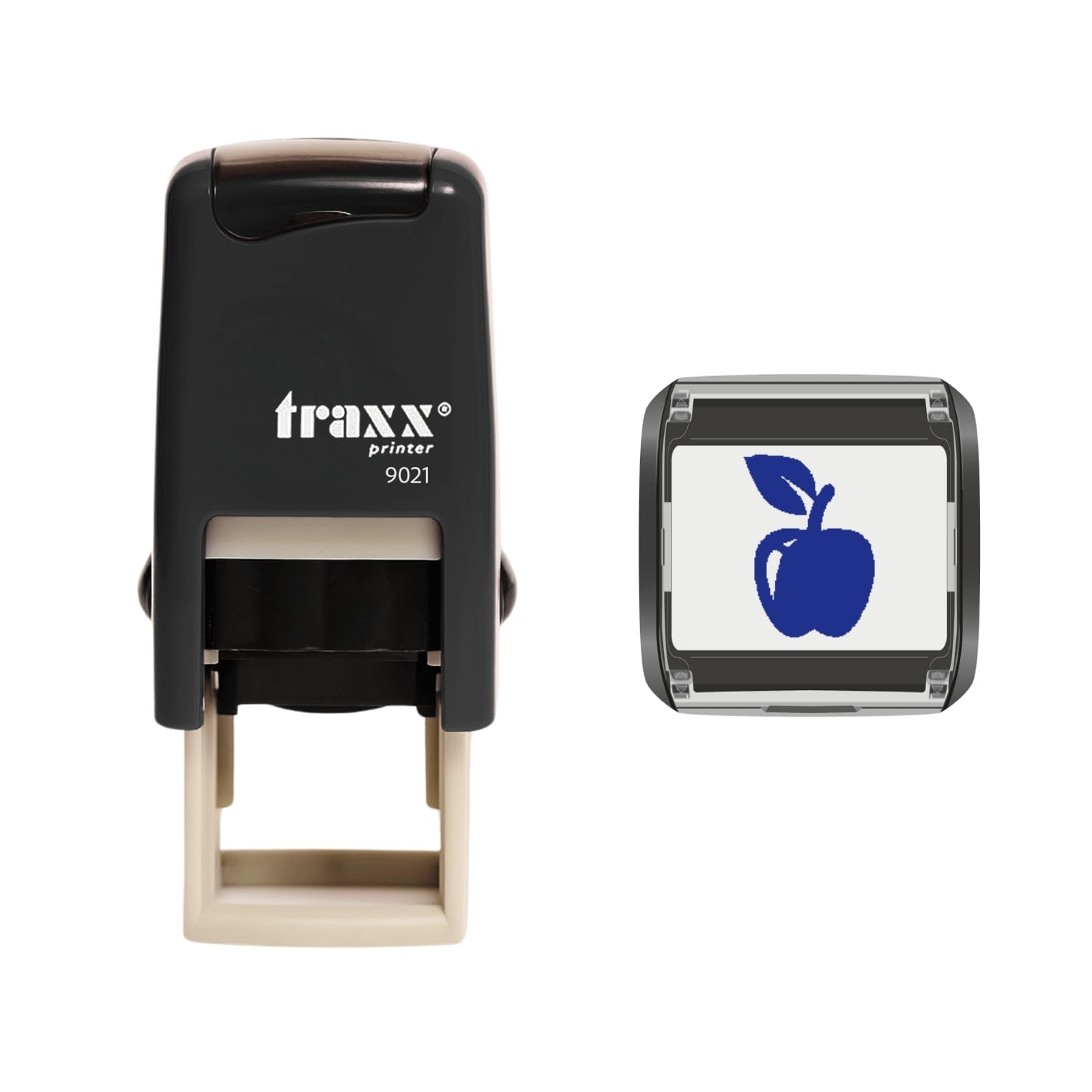 Traxx 9021 Loyalty Card Self Inking Rubber Stamp Cafe Shop Grocery Store Baker *A Blue Apple Design*