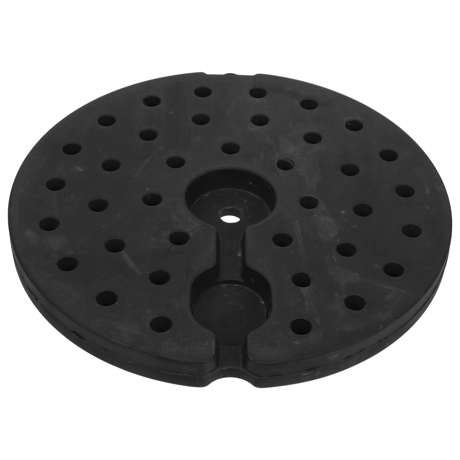 Base Lestée Noire en Plastique pour Lampe, Trou M10, 1 Pièce