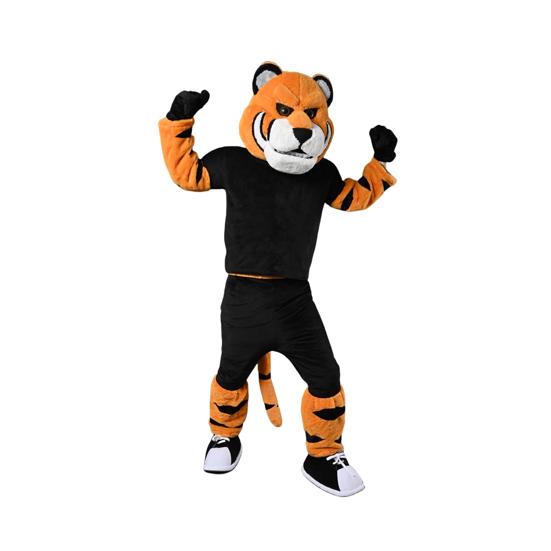 Orange Sports Tiger Costume Mascot Party Halloween Adult