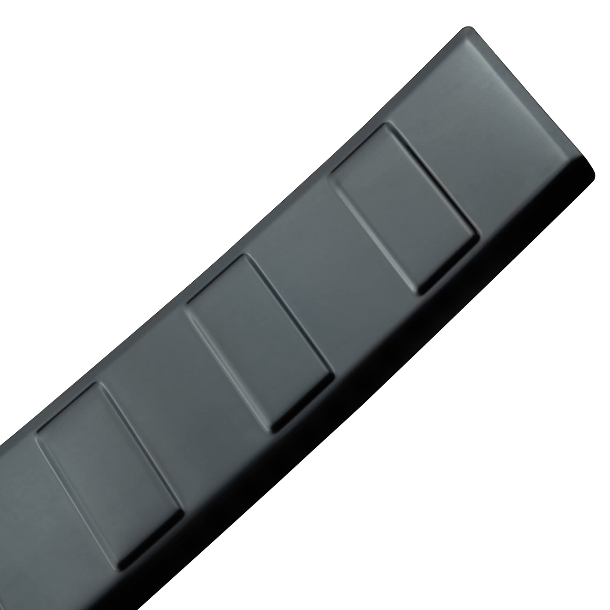 Aroba AR1178-BL Edelstahl Schwarz Black Chrome Ladekantenschutz kompatibel mit Mercedes Benz GLC BJ. 9.2015-4.2019 passgenau Abkantung Farbe Schwarz-Anthrazit