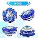 Wotean Gyros Turbos Set, 4D Arena Metal Fusion Battles Gyros, with Battling Top Launcher, Gift Sets for Kids,B174-1+B174-2