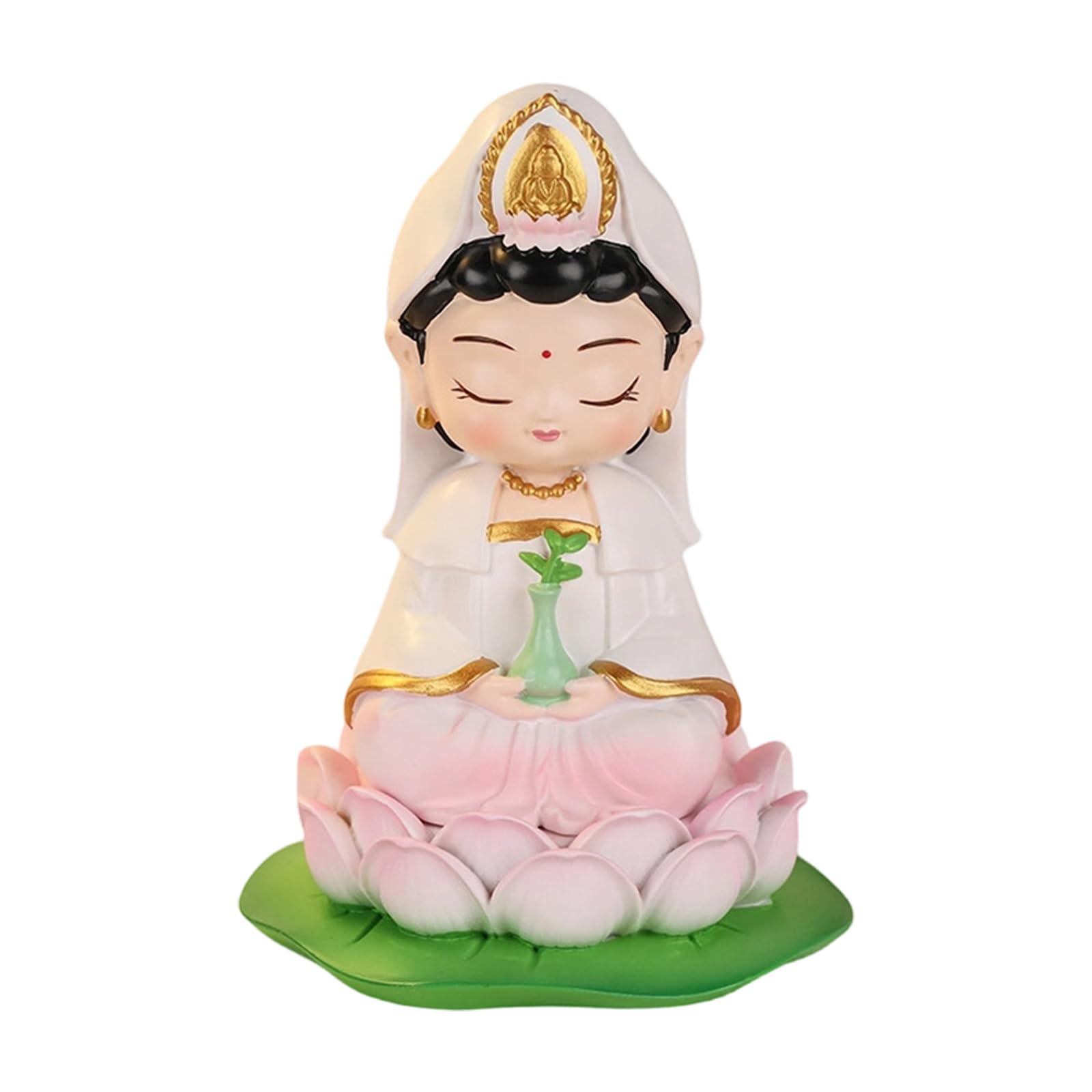 Tsophreniq Guan Yin Statues Buddhas Figurines Statue for Home Decors, Meditations Decorations Ornament for Home Car Decors Buddhist Figurines