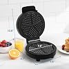 Heart Electric Waffle Iron: Belgian Waffle Maker with Temperature Control Knob, Waffle Machine with Nonstick Plates Easy Clean, Breakfast Maker for Kids and Families, Stainless Steel