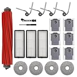 Replacement Kit Compatible with Roborock QV 35A/35S Robot Vacuum Cleaner.1Rubber Main Brush,4Mop Pads,3Filters,4Side Brush,6Dust Bag,1Cleaning Brush,1Screwdriver.