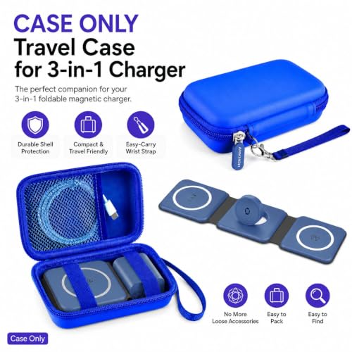 ANKHOH Travel Case for Iseyyox/for RTOPS/for QUZUDN 3 in 1 Wireless Charger by ANKHOH - Used condition - Image 5