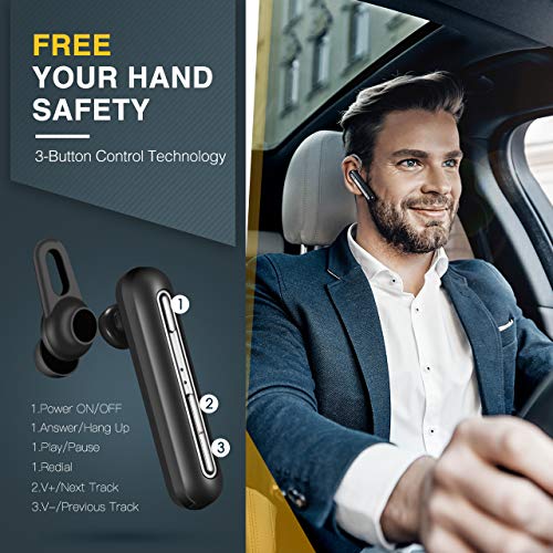 Image of 3 idea Imagine Create Print Tessco Stereo Bluetooth Earpiece EB-277 (Black)