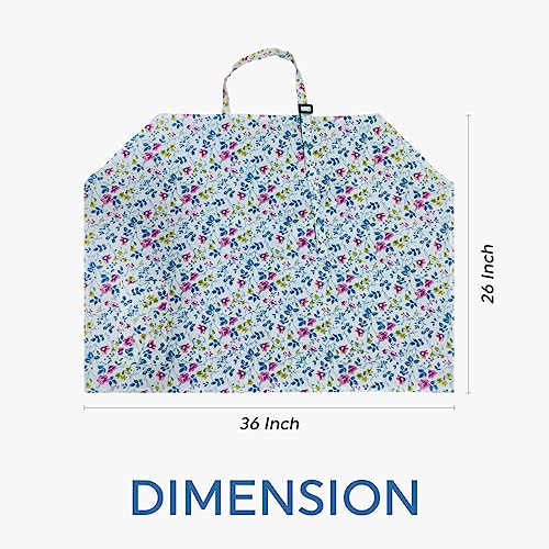 Image of ZIKKU 100% Cotton Nursing Cover for Breastfeeding, Soft and Breathable, Feeding Apron /Cover for Nursing Moms, Lightweight and Comfortable Maternity Breastfeeding Cover with Mobile Pocket (White Flower)