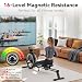 GartistGo Magnetischer Rudergerät mit 16-stufiger Widerstandseinstellung, geräuscharm unter 30 dB, LCD-Trainingsmonitor, platzsparend aufrecht klappbar, Ganzkörper-Rudergerät für Wohnung und Heimgym