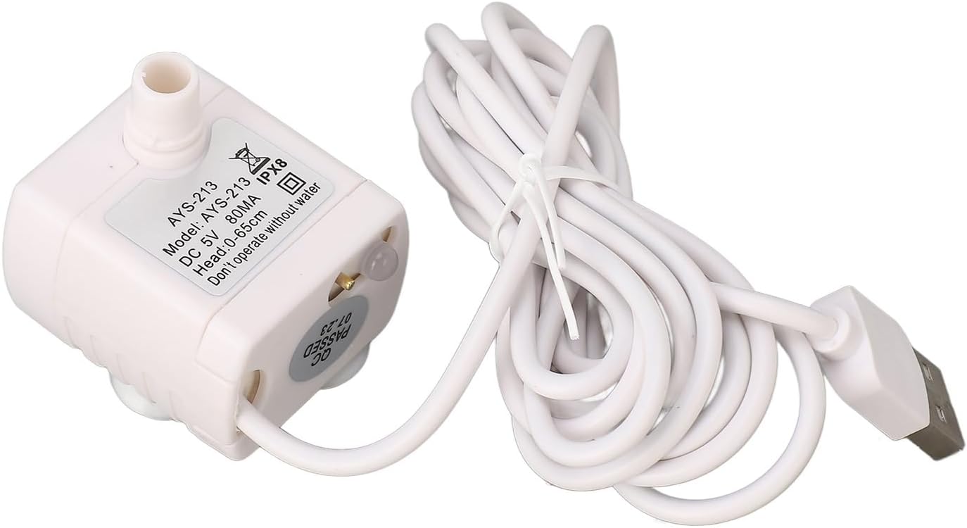 Raspador de agua para mascotas con bomba, USB, ajustable