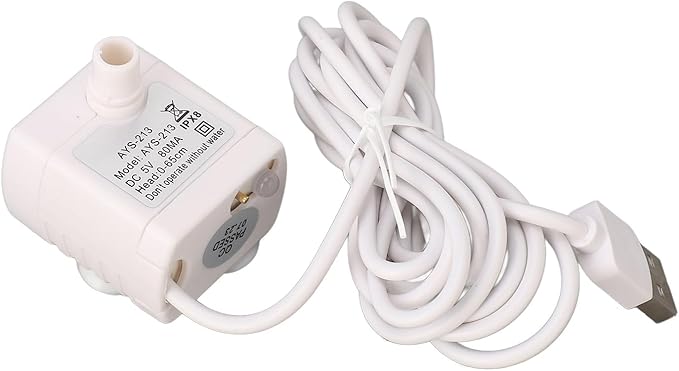 Bomba para Fuente de Agua para Gatos, Recambio USB 5V miniatura 9
