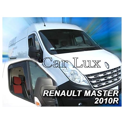 Car Lux AR04809 - Derivabrisas Deflectores de Viento Delanteros para Master Desde 2010-