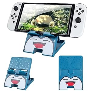 DLseego Switch Stand – Animal Crossing Angle Adjustable Holder, Portable Foldable Non-Slip Non-Shake Bracket – Blue