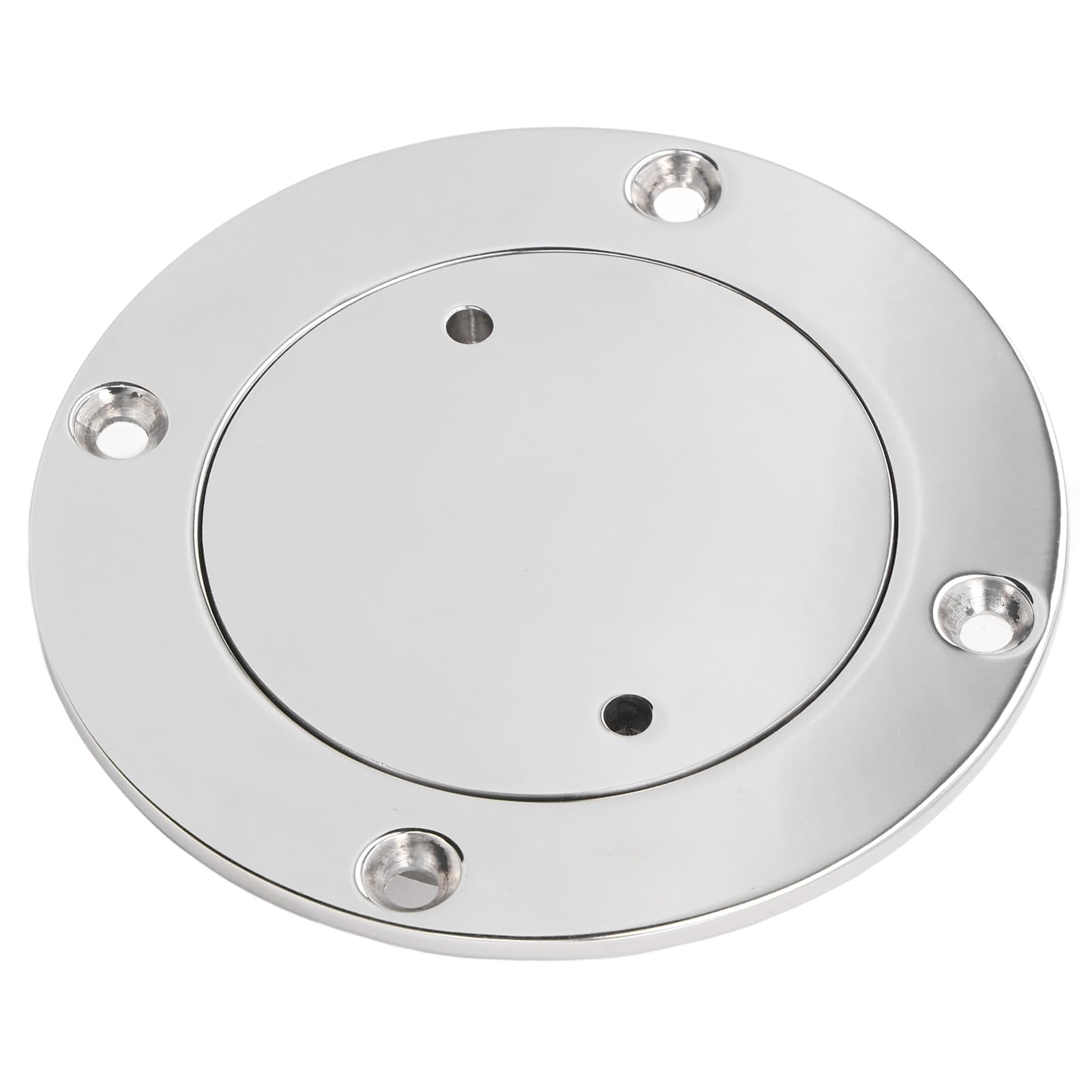 Stainless Steel Boat Deck Plate, 4/5/6/7 inch Boat Hatch Round Non Slip Deck Plate Inspection Hatch Port Cover Detachable Marine Cover for Marine Boats Yacht Kayak Ships RV (7inch)