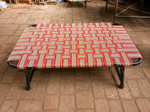 Avika Store Avika Folding Dog Bed 61x91 cm Raised Metal Frame - Image 4