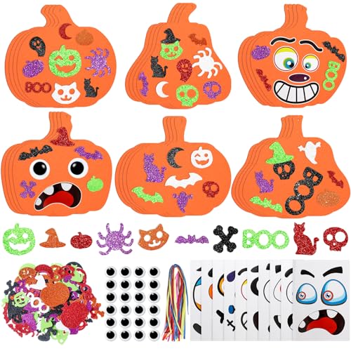RICEDUO Halloween Crafts Kit for Kids - 290PCS Pumpkin Decorating...
