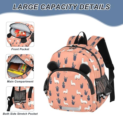 Cute Alpaca Toddler Backpack for Girls Boys,Preschool Kindergarten Backpack,Cute Kids Backpacks for Girls B04040533