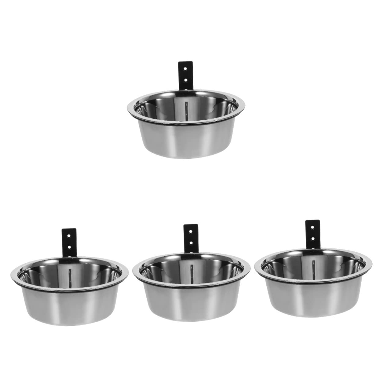 4 Sets Wall Mounted Elevated Dog Bowl Dog Bowls Wall Mounted Bowl Stainless Bowls Stainless Steel Food Tableware