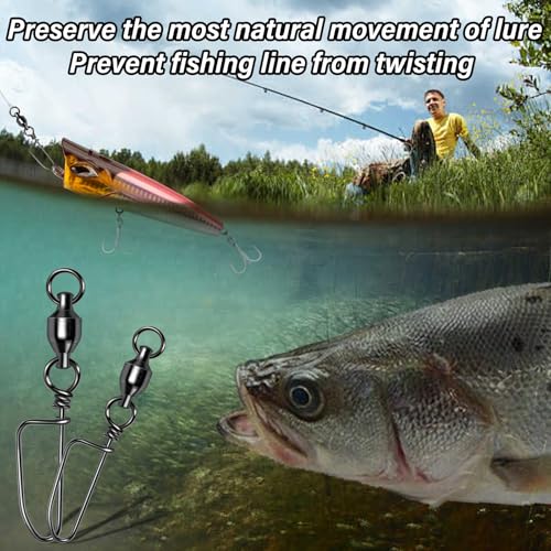 Roulements à billes de pêche 178lb anti-corrosion avec agrafe renforcée - 5