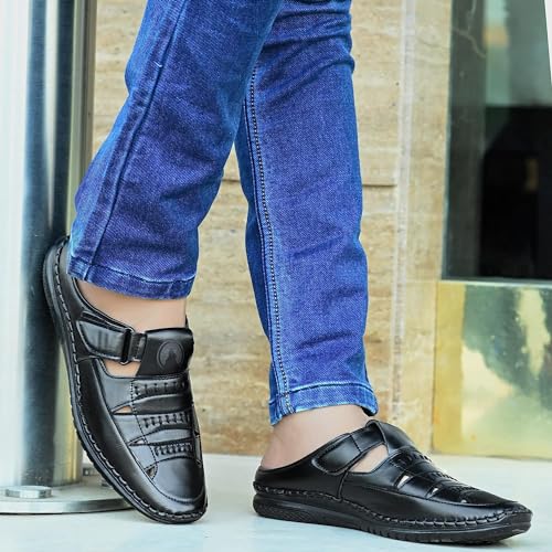 Image of Rising Wolf Men's Synthetic Leather Fisherman Sandals