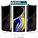 Galaxy Note 9 Privacy Screen Protector, Tempered Glass Anti Spy/Peek/Glare Anti Scratch Anti Fingerprint Bubble Free Case Friendly Easy Install 9H Hardness for Samsung Galaxy Note 9 [2 Pack]