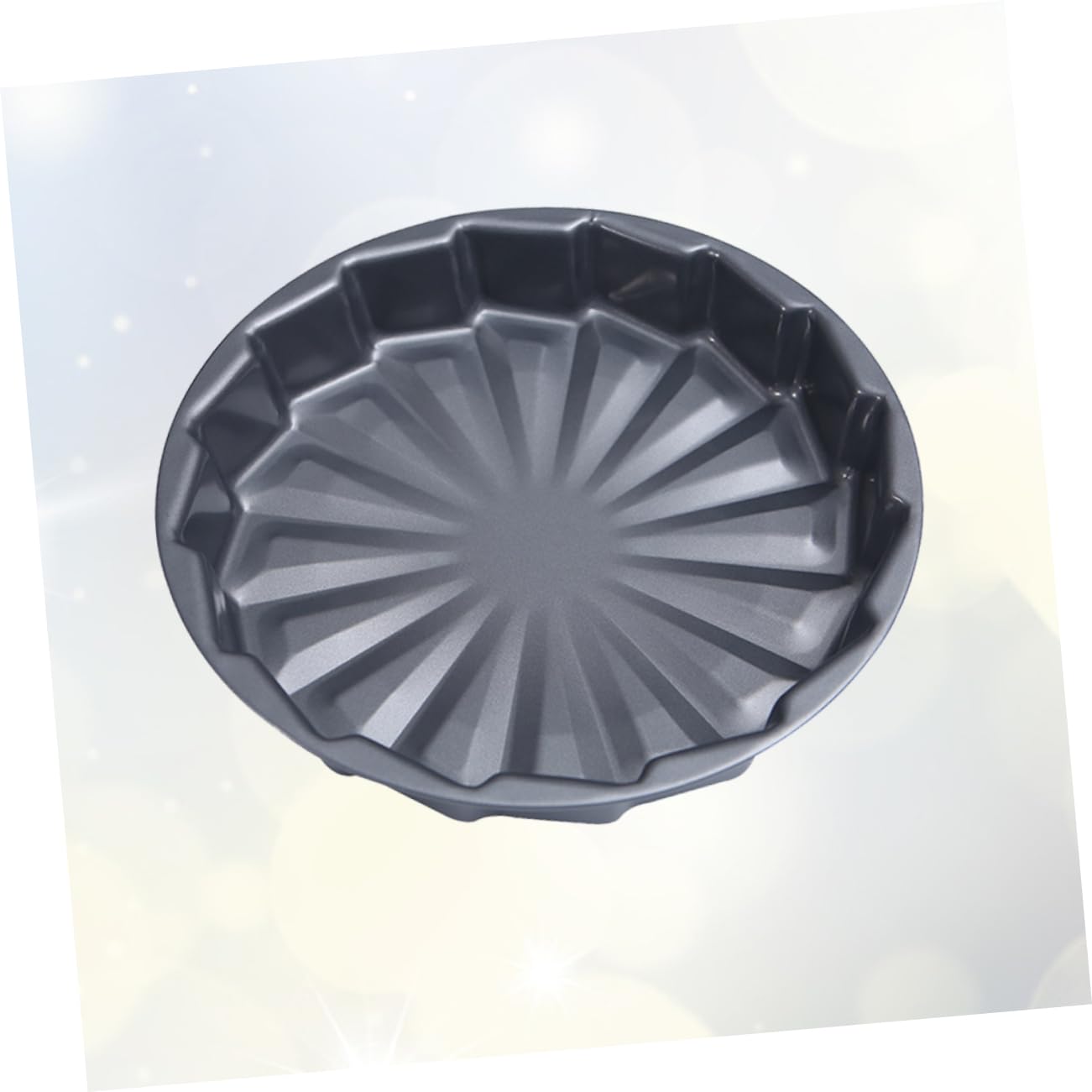 ULTECHNOVO 1pc DIY Carbon Steel Non Stick Round Cake Baking Pan Spiral Windmill Shape Baking Mold for Home Professional Use Cake Lovers