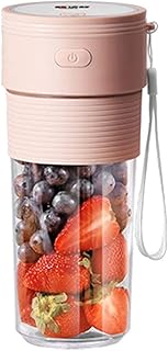 Mini exprimidor portátil Mezclador de Naranja licuadora eléctrica para Batidos exprimidor de Frutas para procesador de Alimentos Personal máquina extractora de Jugo (Color: Gris) (Rosa)