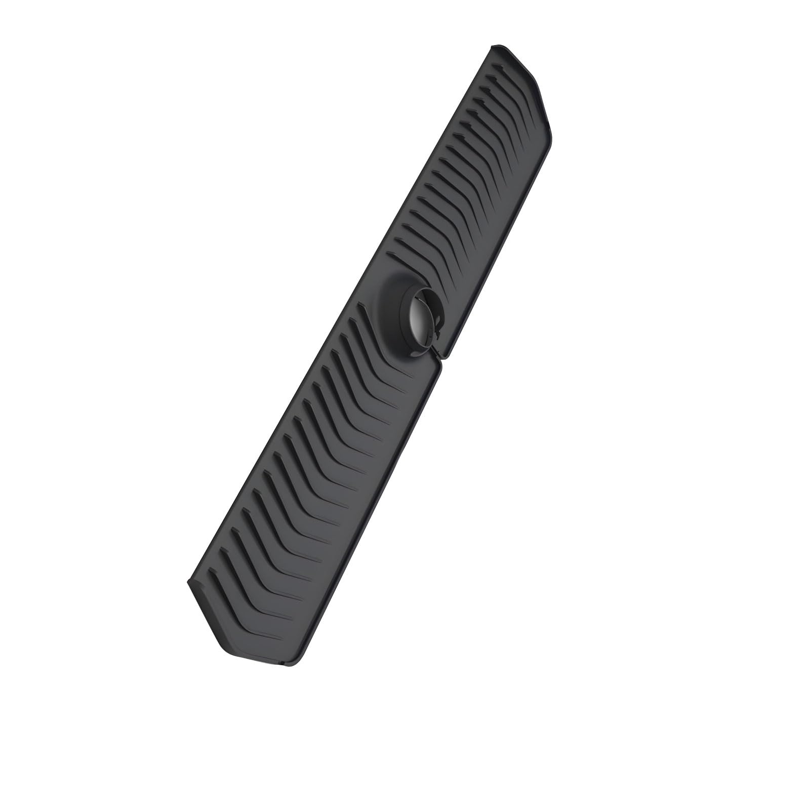 The 30" extended silicone tap drip catcher features adjustable holes for use in most sinks. Countertop protector to reduce spills and stains