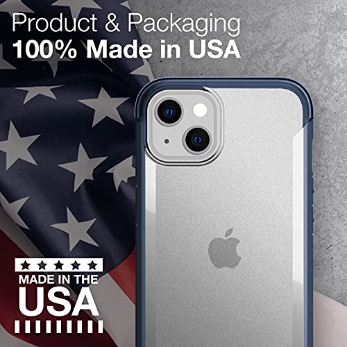 Coque premium Raptic Terrain iPhone 13 biodégradable bleu d'azur - 3