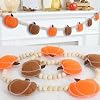 DAZONGE Thankgiving Decorations for Home Felt Pumpkin Bead Garland for Thanksgiving Decor Fall Thanksgiving Banner for Mantle Wall Decor
