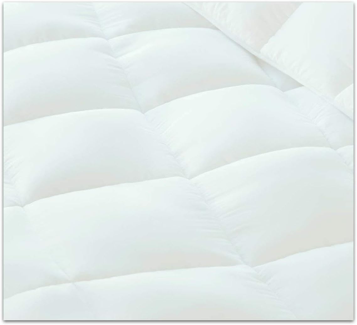 Milddreams Comforter Queen Size White Down Alternative - Duvet Insert 88x90 inch - Quilt Queen - Corner Duvet Tabs - Hypoallergenic - All Season
