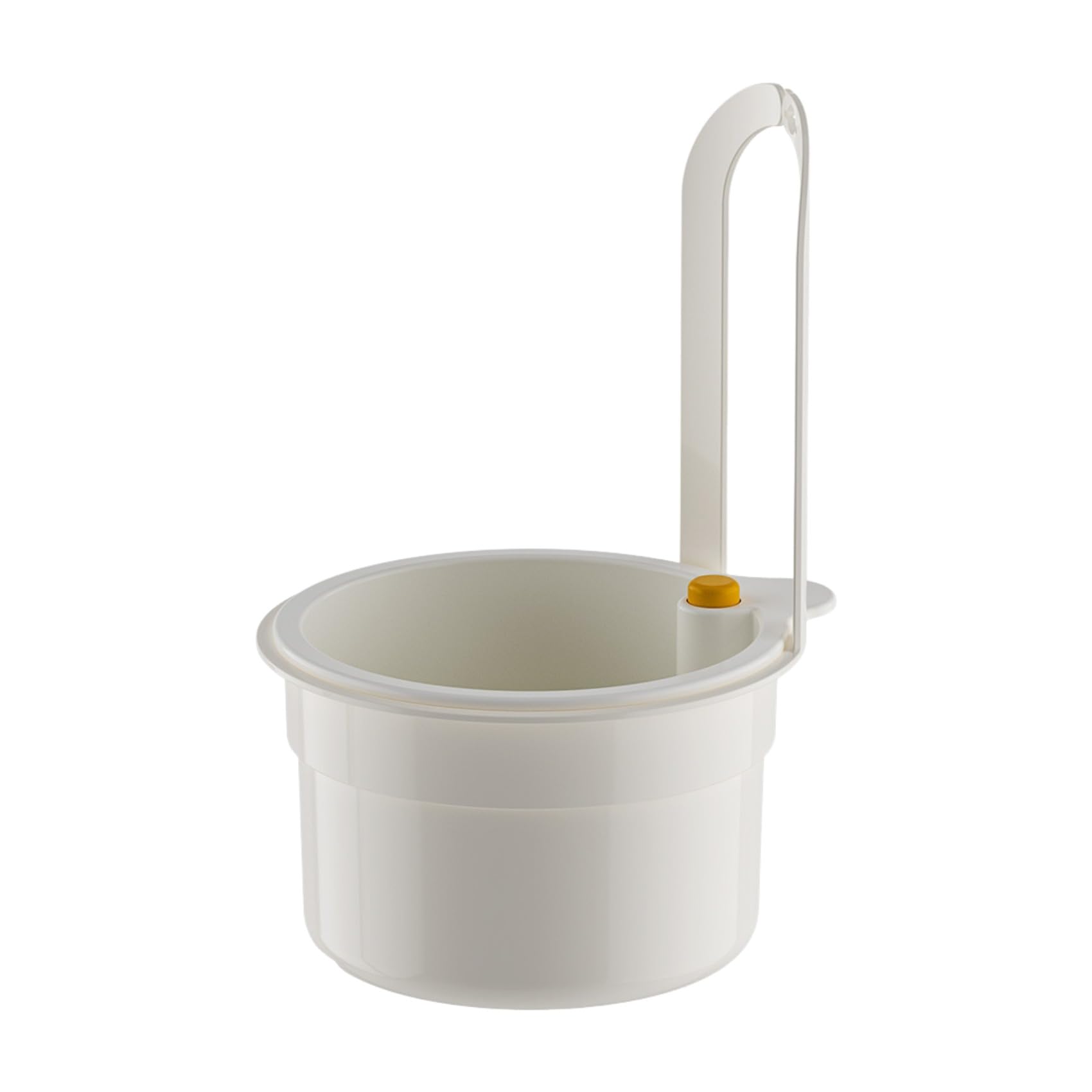 Tong Li White Press To Automatically Dump Kitchen Sink, Food Waste Collection Processor, Faucet Hanging, Multifunctional Kitchen Drain Basket, With Bottom Release Drainage Filter. (White)