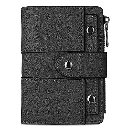Cluci Small Wallet For Women Leather Bifold Multi Mini Card Holder Organizer Designer Ladies Zipper Coin With Removable Id Window #TOP14