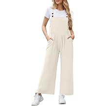 NILOUFO Wide Leg Jumpsuits for Women Adjustable Strap with Pockets