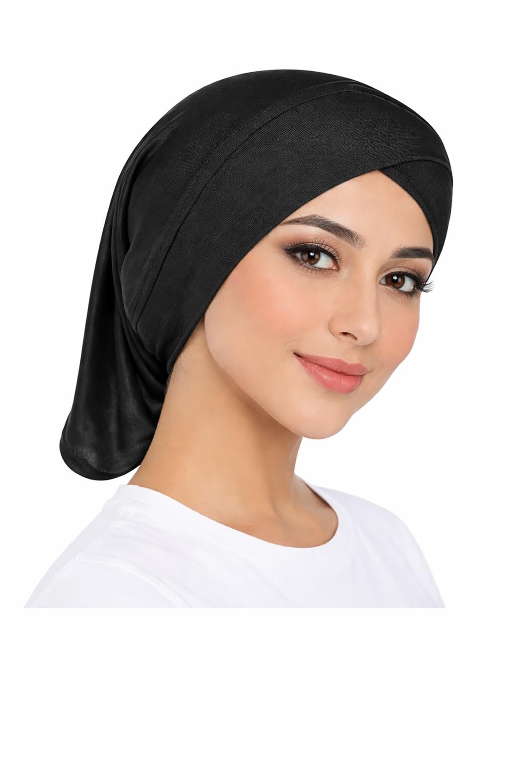 paropkar Women's Lycra Fabric Under Scarf/Hijab/Tube Bonnet Bone/Chemo Hat Free Size Undercap Scarf Hijab Cap Unisex Dreadlock Cap Turbans Women Stretch Under Caps-picture-10
