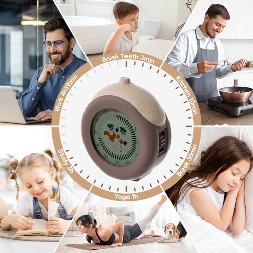 Digital Visual Timer for Kids with Protective Case, Hazelnut Theme 299 Minute Cute Squirrel Timer for Classroom Office Kitchen, Time Management Tools for ADHD Children - Image 7