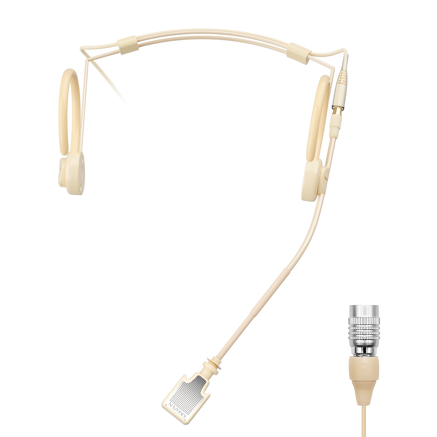 KIMAFUN Microfono Headset ad Archetto con Fascia Regolabile, Microfono a Condensatore Leggero e Professionale, Compatibile con Audio-Technica Trasmettitore Bodypack Wireless, HC-800-T4