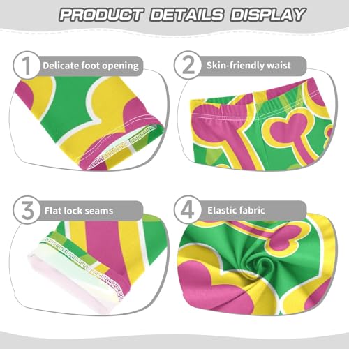 Dog Bone Girls Leggings,Workout Leggings for Girls Toddler Athletic Legging Size for 3-10T3