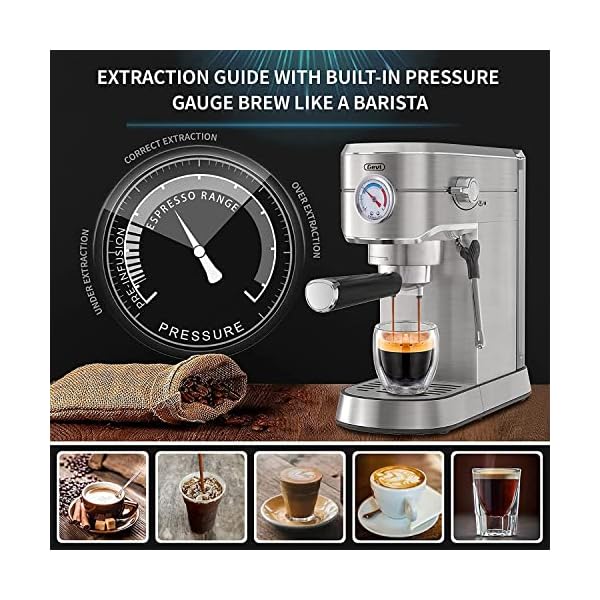 Gevi Espresso Machine Coffee Makers 20 Bar Espresso Coffee Machine with