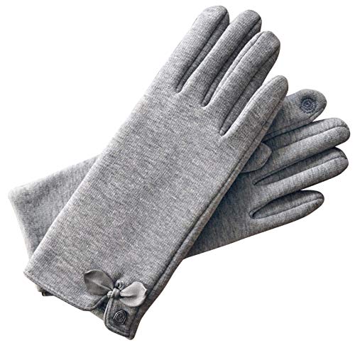 Preisvergleich Produktbild AKAROA ESTD 2019 Damen Handschuhe Liz, Touchscreen Handschuhe, extra weiches Teddyfutter, elastisches Jerseymaterial, 100% vegan