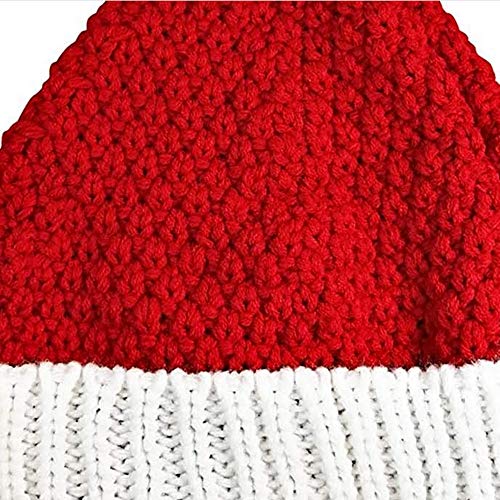 UMBWORLD Gorro de Natal gorro de tricô de inverno chapéu de Papai Noel para mulheres, homens, adulto